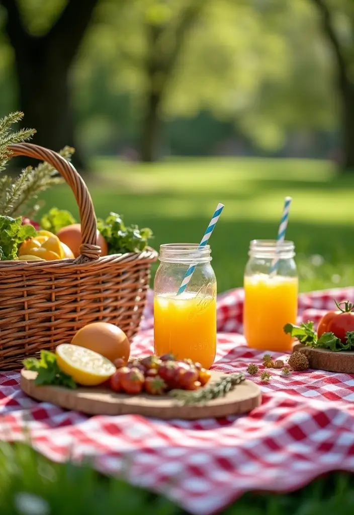 25+ Dreamy Bridal Shower Outdoor Ideas for a Perfect Setup - 2. Eco-Friendly Picnic Setup