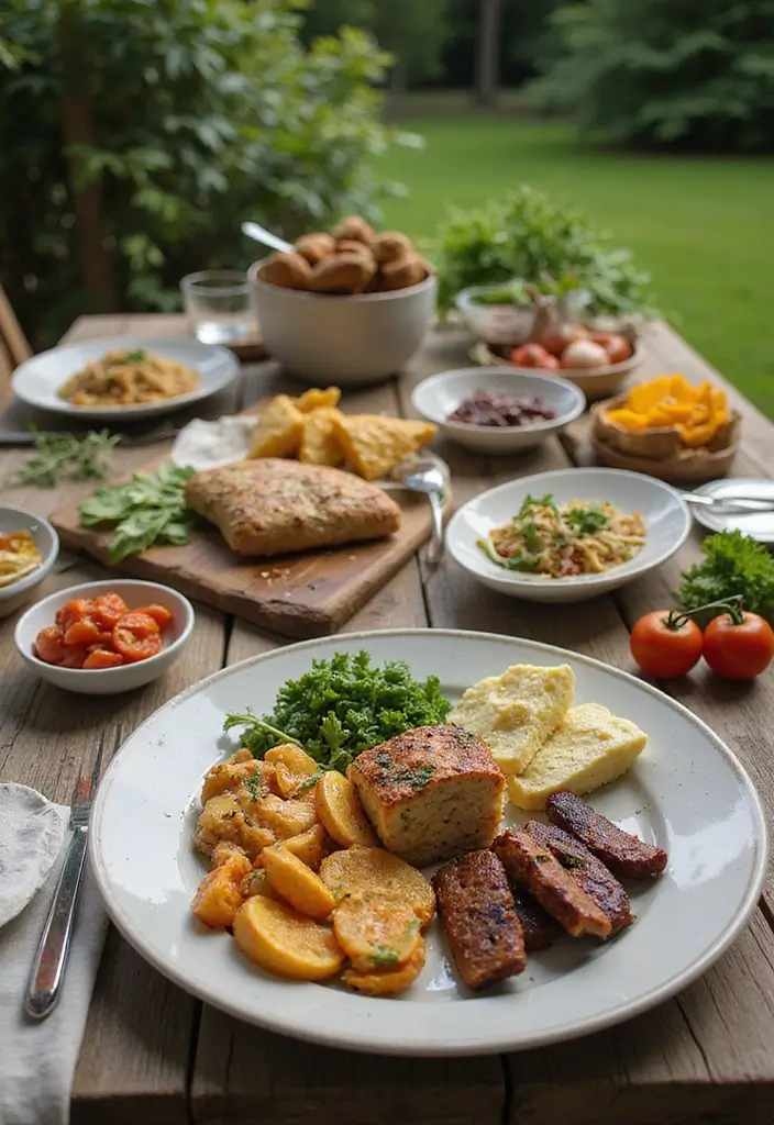 25+ Dreamy Bridal Shower Outdoor Ideas for a Perfect Setup - 21. Sustainable Menu Planning