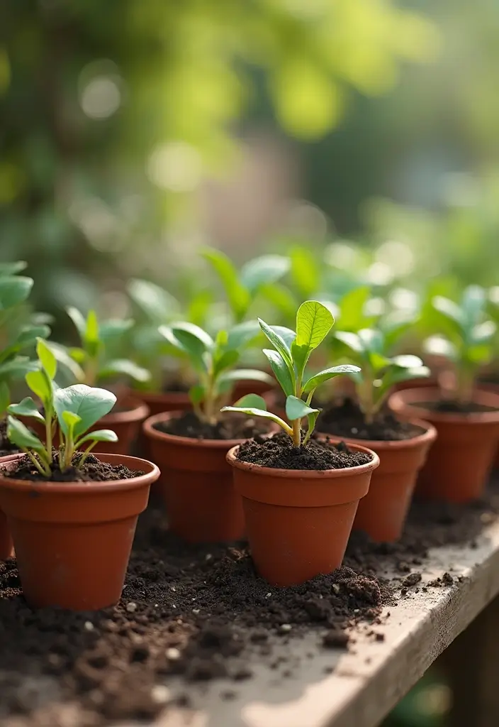 25+ Dreamy Bridal Shower Outdoor Ideas for a Perfect Setup - 7. DIY Plant Favor Station
