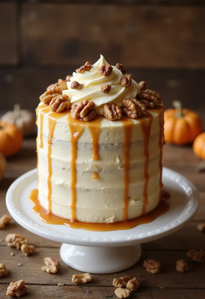 25+ Fall Wedding Cake Ideas with Cozy Seasonal Vibes - 11. Buttermilk Spice Cake