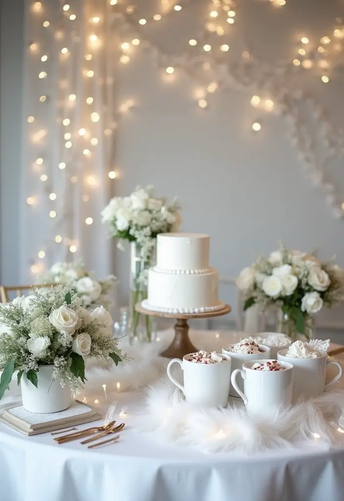 25+ Festive Christmas Bridal Shower Ideas for a Magical Holiday Party - 1. Winter Wonderland Theme