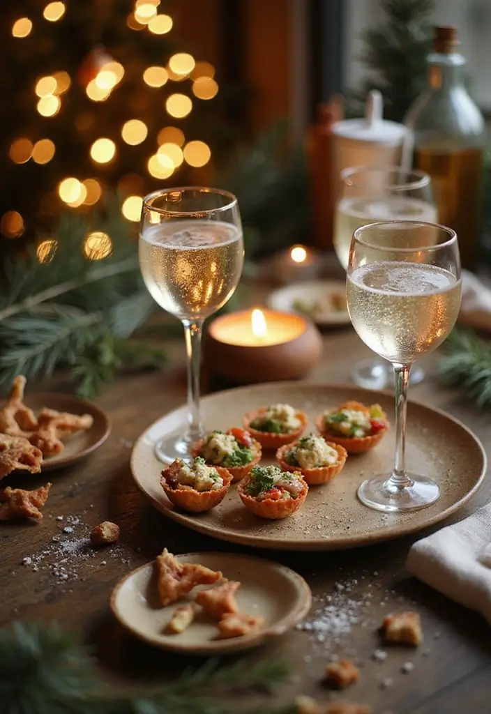 25+ Festive Christmas Bridal Shower Ideas for a Magical Holiday Party - 12. Sparkling Winter Cocktail Reception