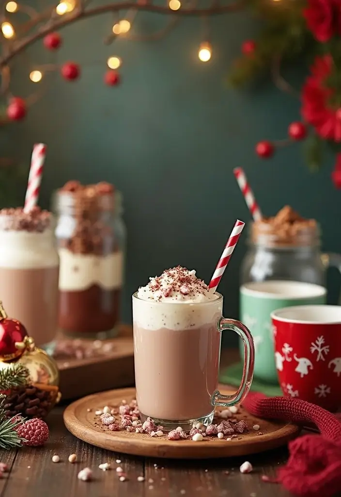 25+ Festive Christmas Bridal Shower Ideas for a Magical Holiday Party - 3. Festive Hot Cocoa Bar