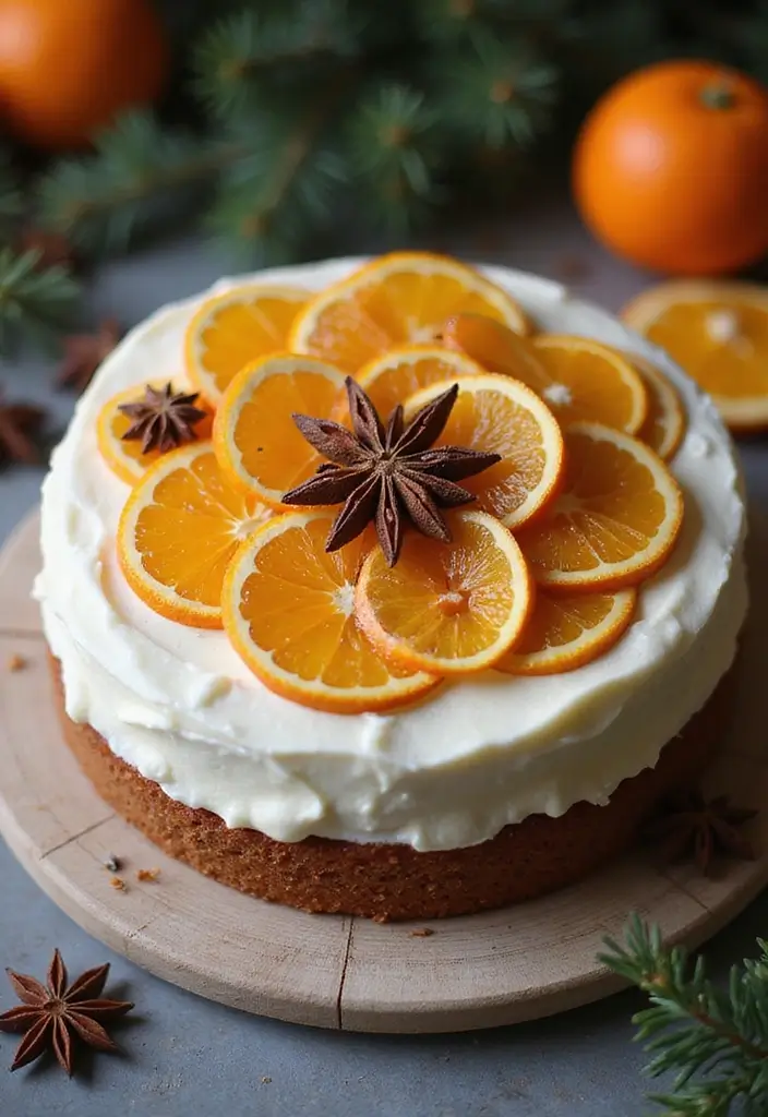 25+ Frozen Cake Ideas That Bring Elsa’s Magic to Life - 17. Winter Spice Cake