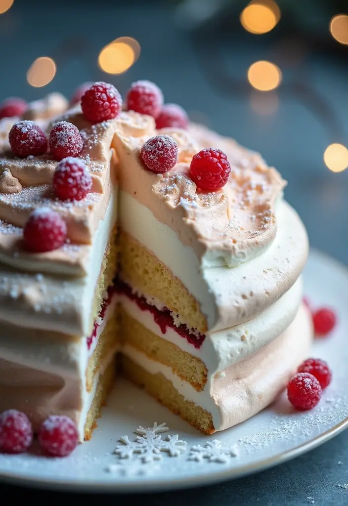 25+ Frozen Cake Ideas That Bring Elsa’s Magic to Life - 20. Magical Meringue Cake