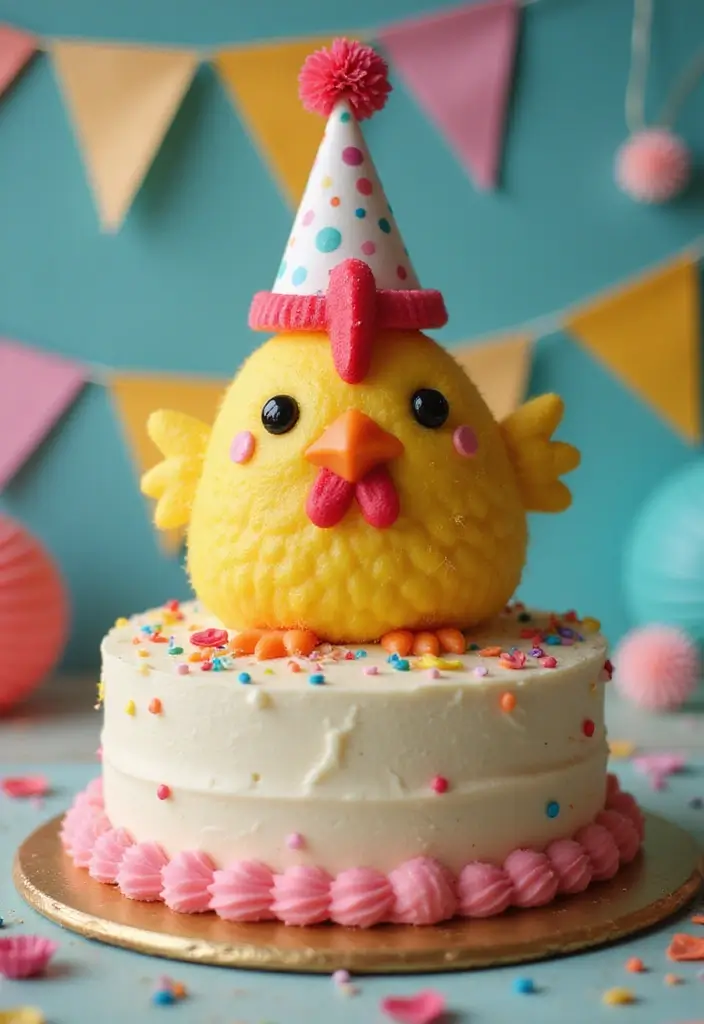 25+ Funny and Creative Chicken Cake Ideas You’ll Cluck Over - 15. Hen Party Cake