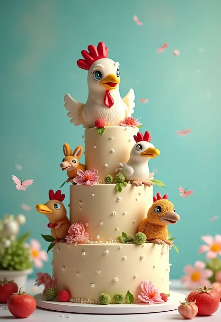 25+ Funny and Creative Chicken Cake Ideas You’ll Cluck Over - 19. Chicken Costume Cake