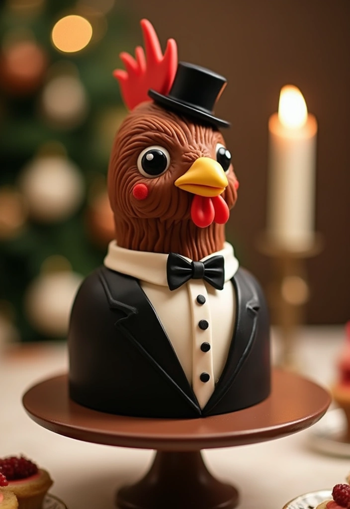 25+ Funny and Creative Chicken Cake Ideas You’ll Cluck Over - 2. The Rooster Groom Cake
