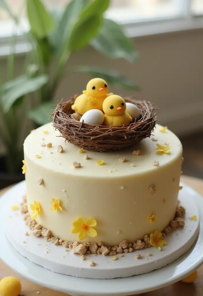 25+ Funny and Creative Chicken Cake Ideas You’ll Cluck Over - 20. Love Nest Cake