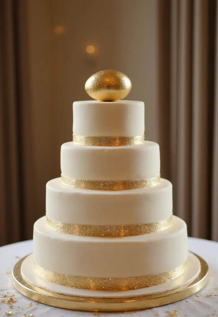 25+ Funny and Creative Chicken Cake Ideas You’ll Cluck Over - 24. The Golden Egg Cake