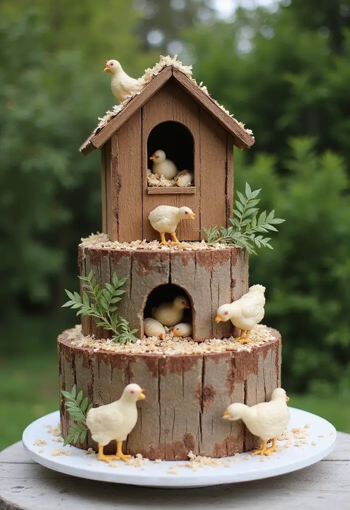 25+ Funny and Creative Chicken Cake Ideas You’ll Cluck Over - 9. Chicken Coop Cake