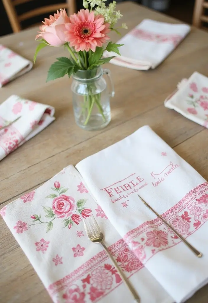 25+ Garden Tea Party Bridal Shower Ideas Straight from a Fairytale 141 25+ Garden Tea Party Bridal Shower Ideas Straight from a Fairytale - 23. Stylish Tea Towels