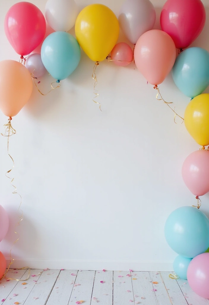 25+ Gorgeous Bridal Shower Backdrop Ideas for Stunning Photos - 25. Eco-Friendly Balloon Garland