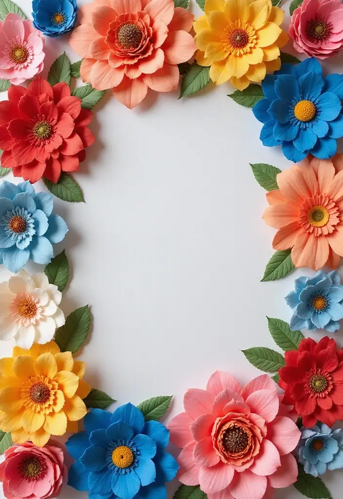 25+ Gorgeous Bridal Shower Backdrop Ideas for Stunning Photos - 4. Recycled Paper Flowers