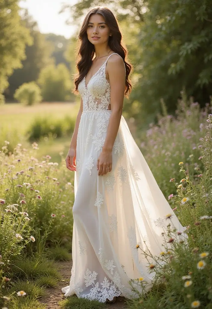 25+ Gorgeous Bridal Shower Dress Ideas for Every Style Bride - 1. Ethereal Lace Dream