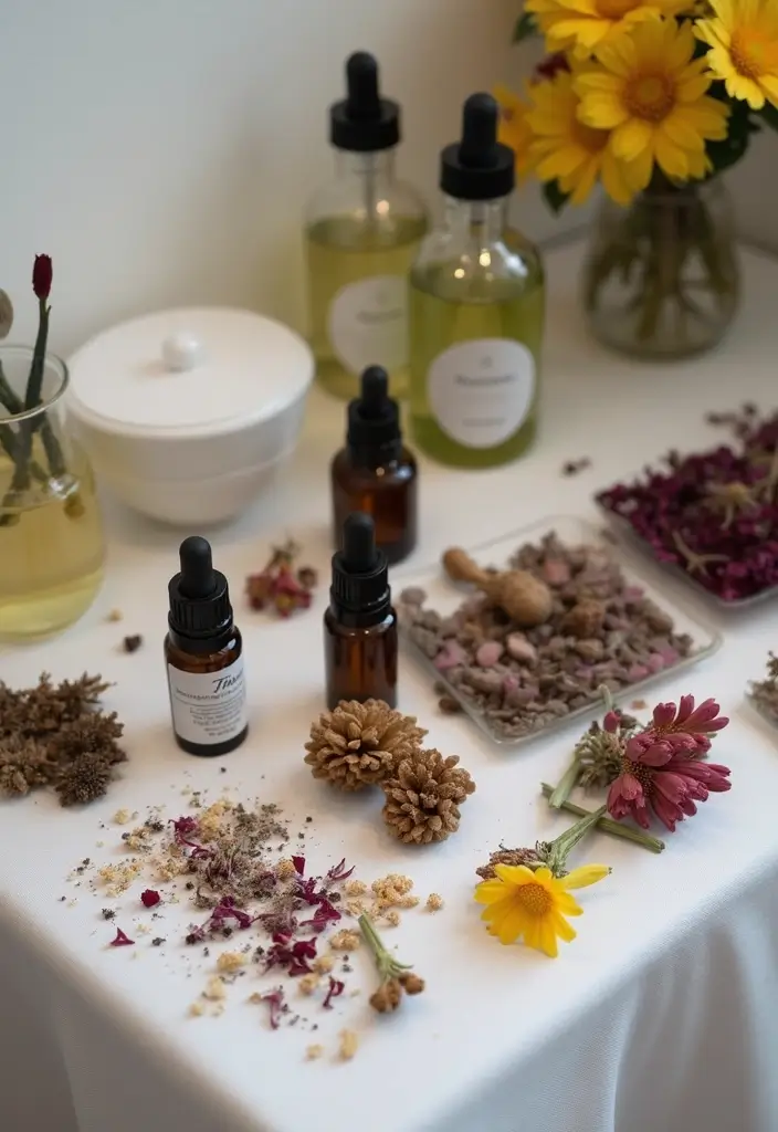 25+ Green Bridal Shower Ideas with Elegant Natural Vibes - 15. Natural Scent Bar