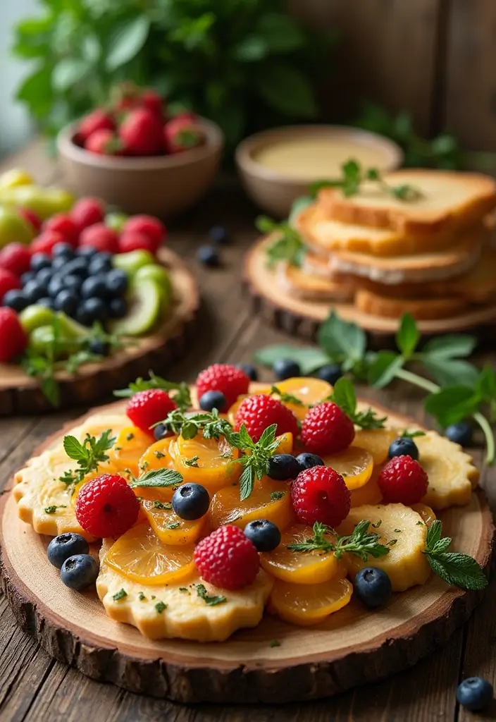 25+ Green Bridal Shower Ideas with Elegant Natural Vibes - 9. Edible Arrangements