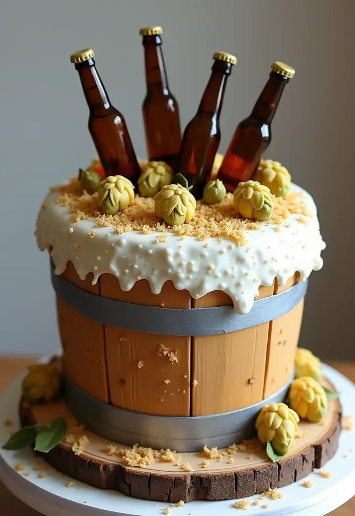 25+ Groom Cake Ideas That Are Fun - 10. Craft Beer Celebration