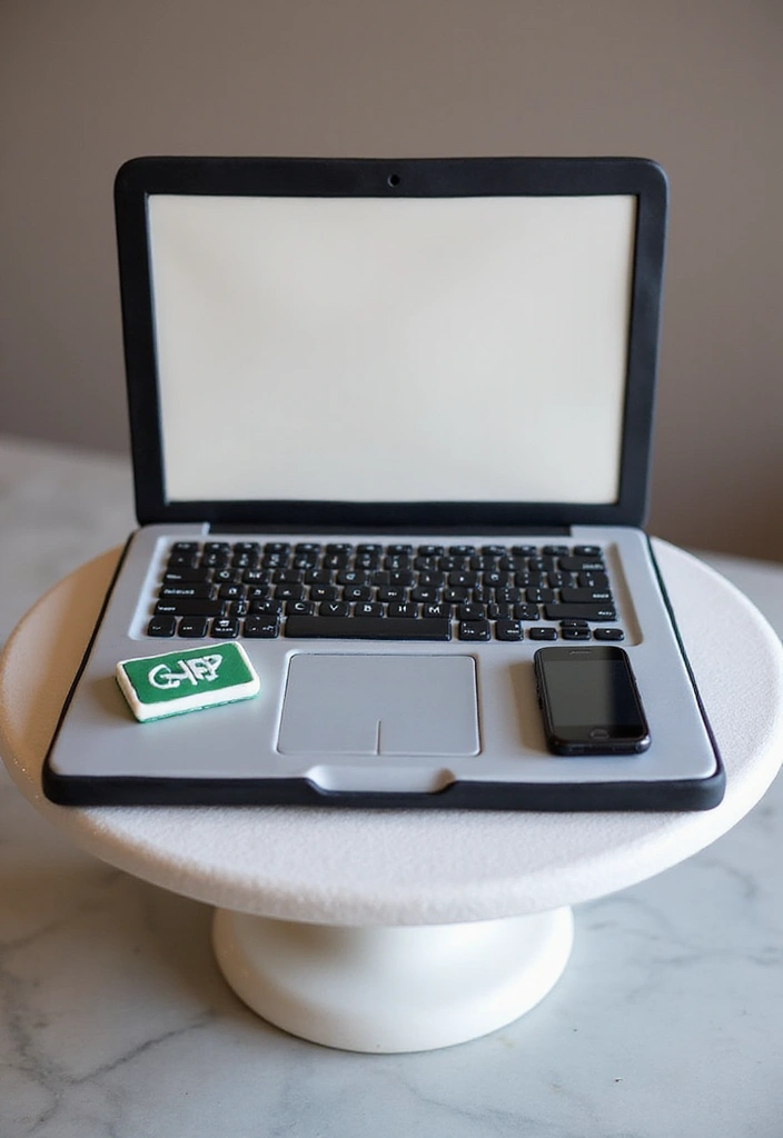 25+ Groom Cake Ideas That Are Fun - 13. Tech Guru