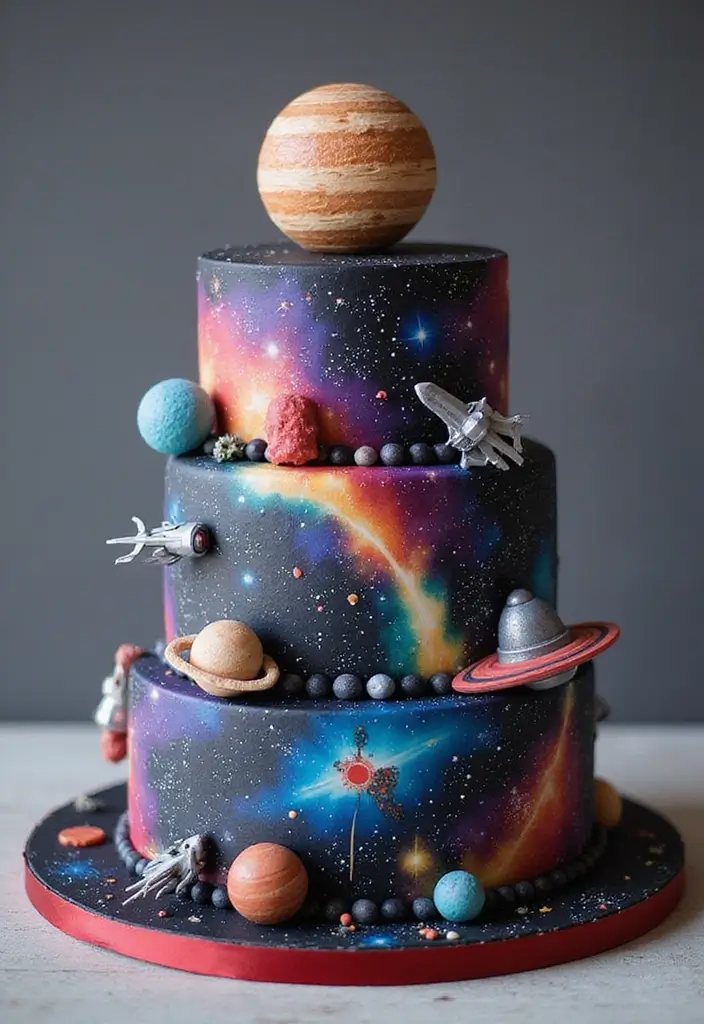 25+ Groom Cake Ideas That Are Fun - 17. Sci-Fi Inspired