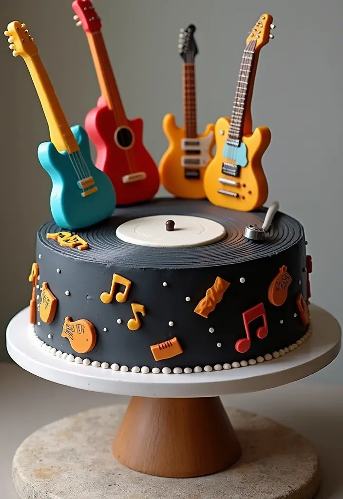 25+ Groom Cake Ideas That Are Fun - 6. Music Lover's Dream