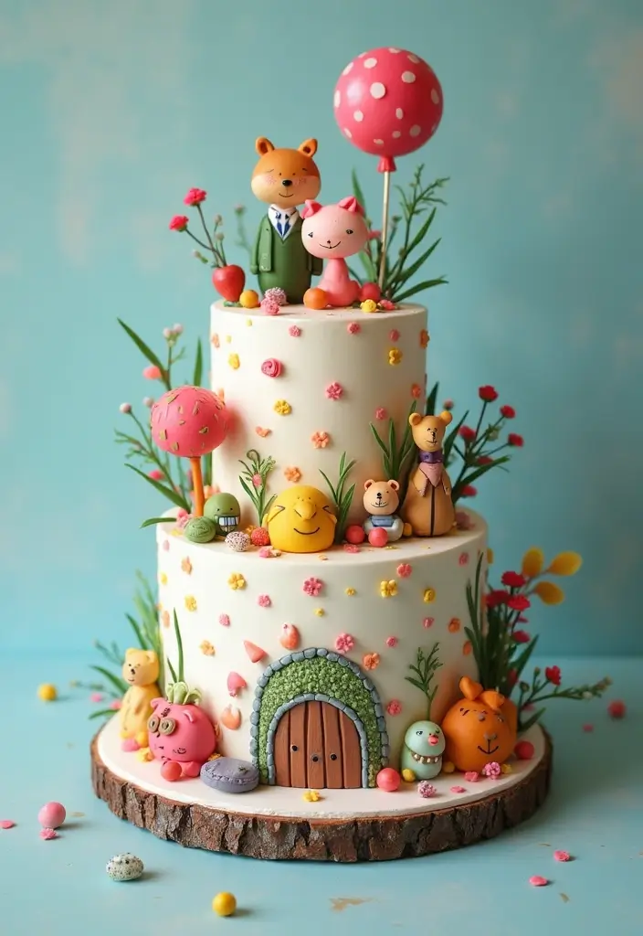 25+ Groom Cake Ideas That Are Fun - 7. Whimsical Wonderland