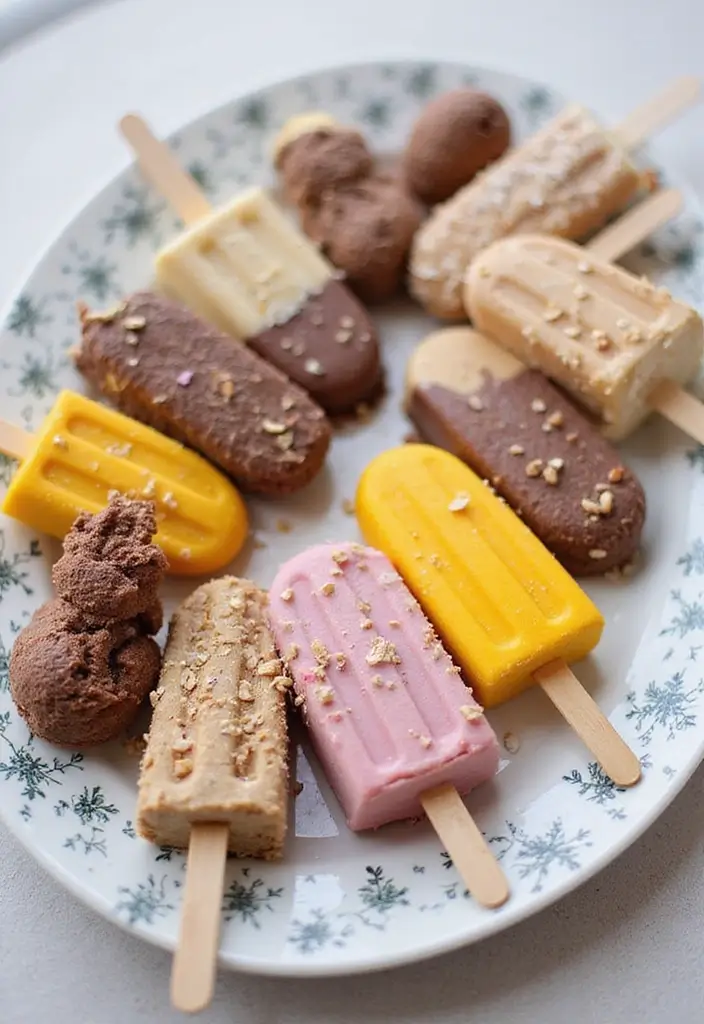 25+ Ice Cream Bridal Shower Ideas for a Sweet Summer Party - 16. Flavored Vegan Ice Cream Pops