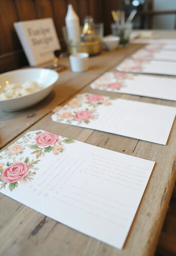 25+ Italian-Themed Bridal Shower Ideas for a Romantic Festa 90 25+ Italian-Themed Bridal Shower Ideas for a Romantic Festa - 14. Interactive Recipe Card Station