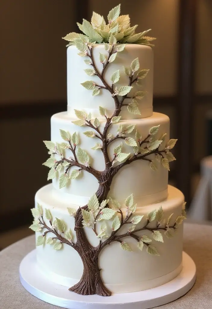 25+ Law Cake Ideas for Lawyers: Perfect Wedding Cakes for Graduates & Legal Eagles - 9. Legal Family Tree Cake