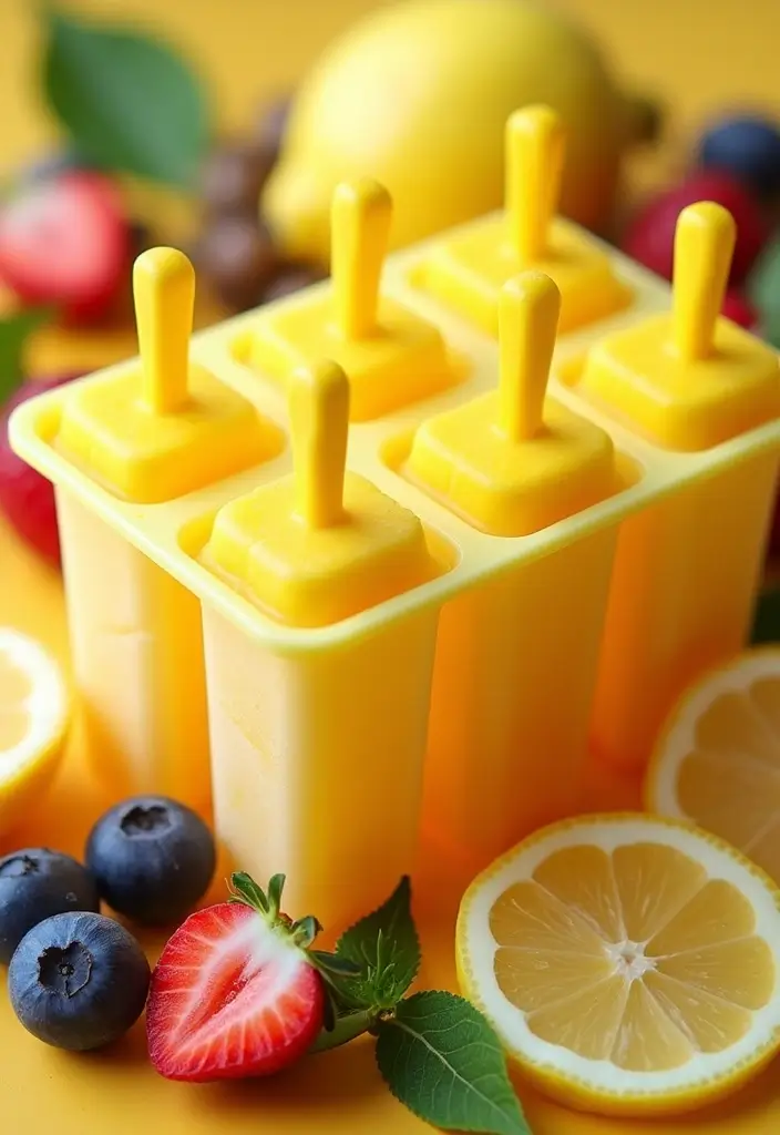 25+ Lemon-Themed Bridal Shower Ideas That Are Fresh and Fun 136 25+ Lemon-Themed Bridal Shower Ideas That Are Fresh and Fun - 22. Lemonade Popsicles