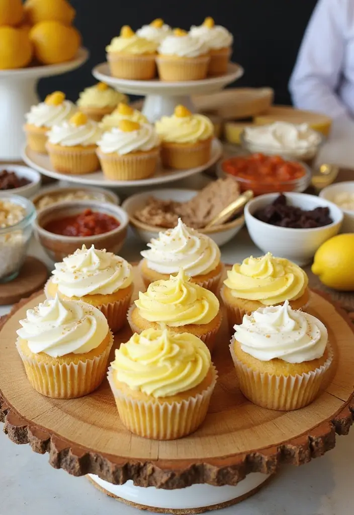 25+ Lemon-Themed Bridal Shower Ideas That Are Fresh and Fun 50 25+ Lemon-Themed Bridal Shower Ideas That Are Fresh and Fun - 8. Lemonade Cupcake Bar