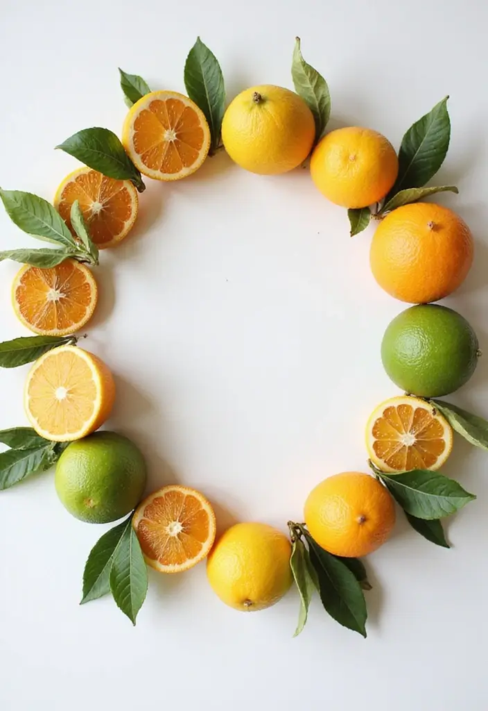 25+ Lemon-Themed Bridal Shower Ideas That Are Fresh and Fun 57 25+ Lemon-Themed Bridal Shower Ideas That Are Fresh and Fun - 9. Citrus Fruit Garland