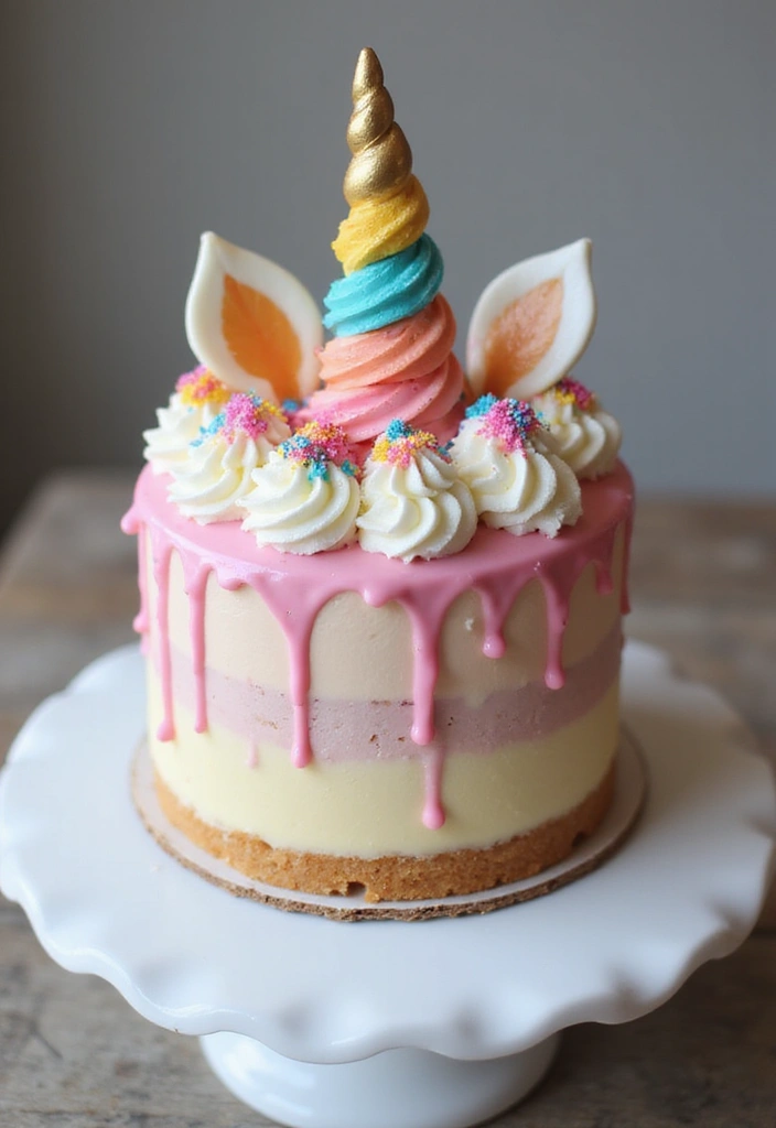 25+ Magical Unicorn Cake Ideas for Every Age 159 25+ Magical Unicorn Cake Ideas for Every Age - 25. Unicorn Tres Leches Cake