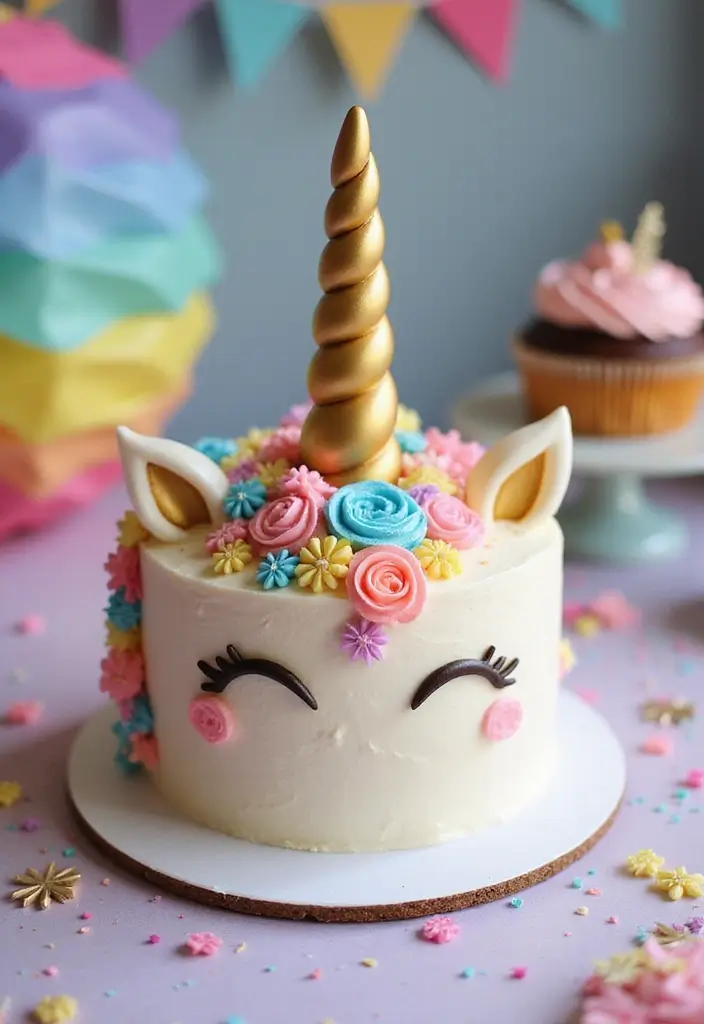 25+ Magical Unicorn Cake Ideas for Every Age 15 25+ Magical Unicorn Cake Ideas for Every Age - 3. Unicorn Smash Cake