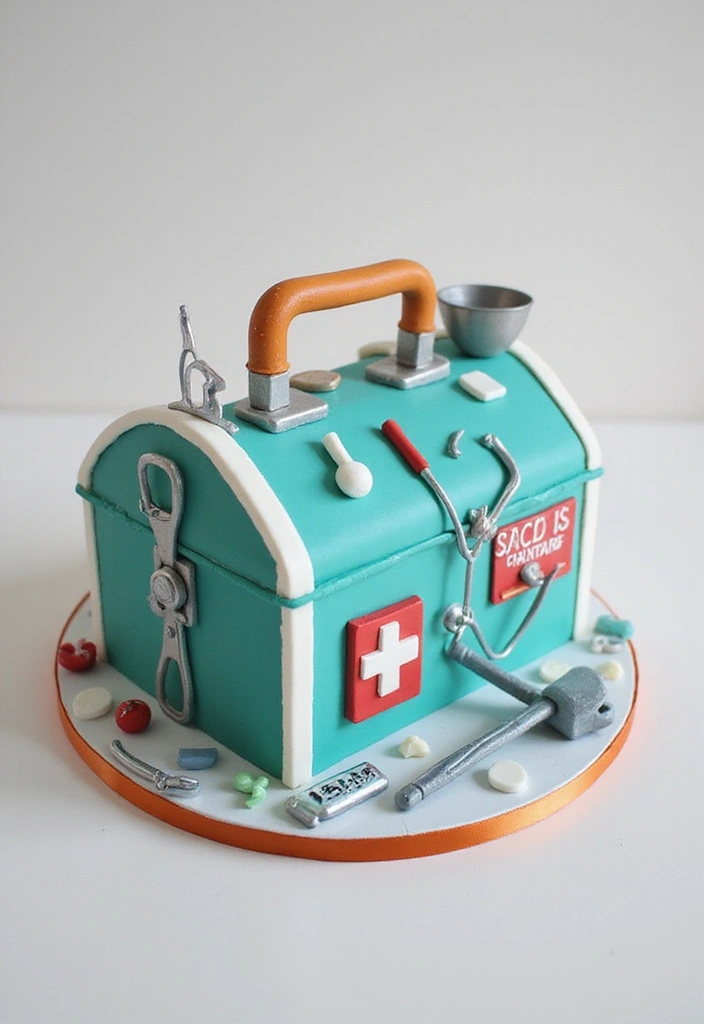 25+ Pharmacist Cake Ideas That Are Clever - 12. Pharmacist's Toolbox Cake