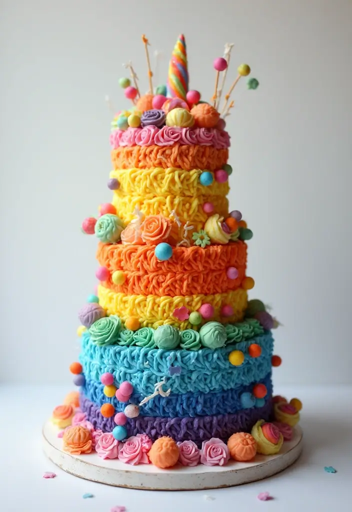 25+ Pharmacist Cake Ideas That Are Clever - 16. Color Wheel Cake