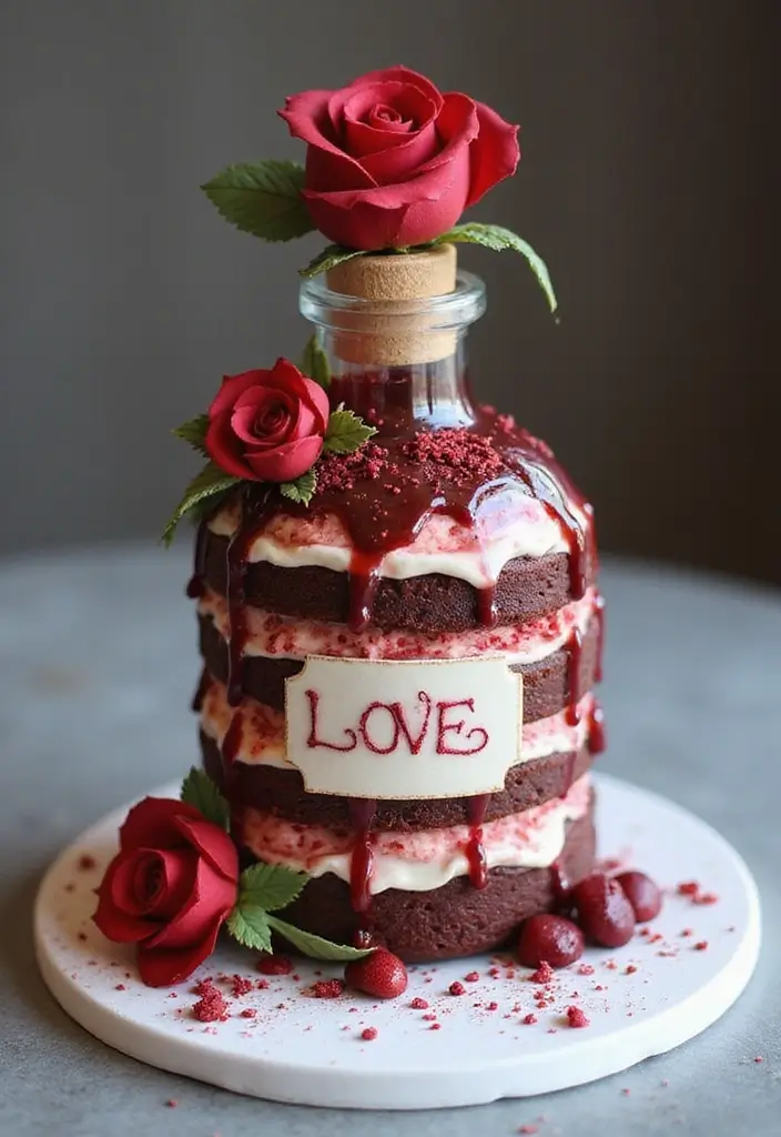 25+ Pharmacist Cake Ideas That Are Clever - 23. Rx Love Potion Cake