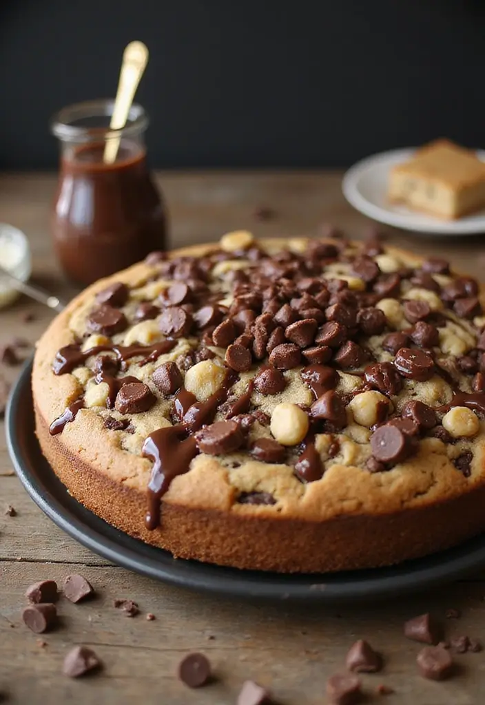 25+ Proposal Cake Ideas to Pop the Question Sweetly - 16. Chocolate Chip Cookie Cake