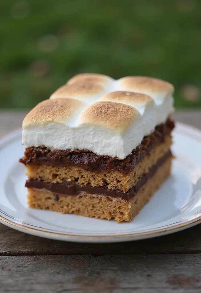 25+ Proposal Cake Ideas to Pop the Question Sweetly - 18. S'mores Cake