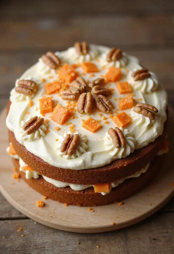25+ Proposal Cake Ideas to Pop the Question Sweetly - 19. Carrot Cake with Cream Cheese Frosting