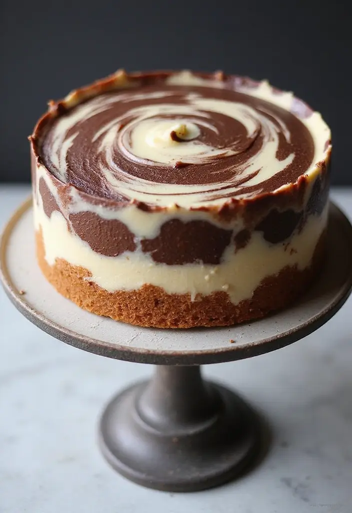 25+ Proposal Cake Ideas to Pop the Question Sweetly - 23. Marbled Cake