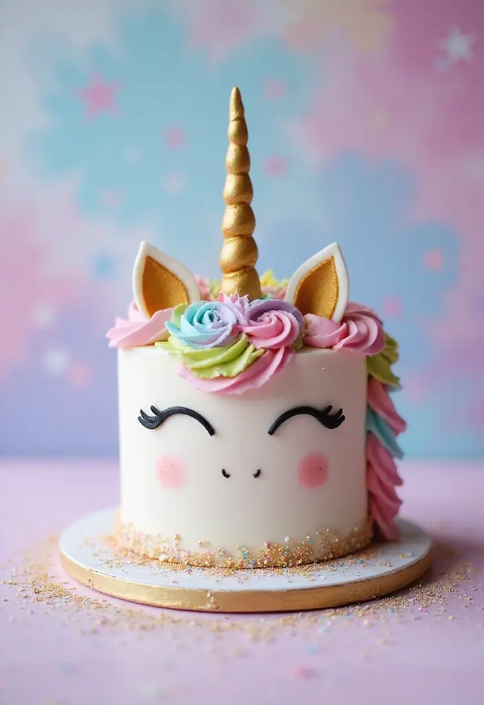 25+ Proposal Cake Ideas to Pop the Question Sweetly - 4. Whimsical Unicorn Cake