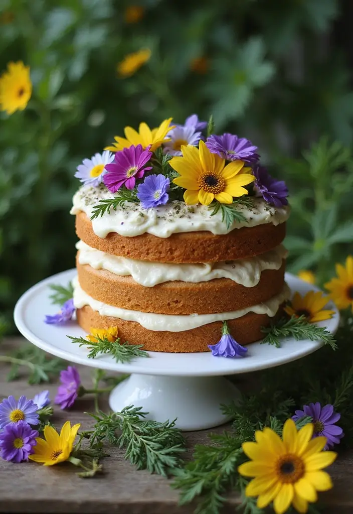 25+ Proposal Cake Ideas to Pop the Question Sweetly - 6. Floral Fantasy Cake