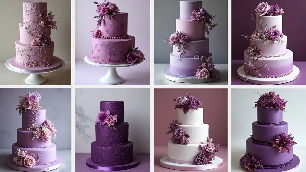 25+ Purple Wedding Cake Ideas That Are Royal and Romantic