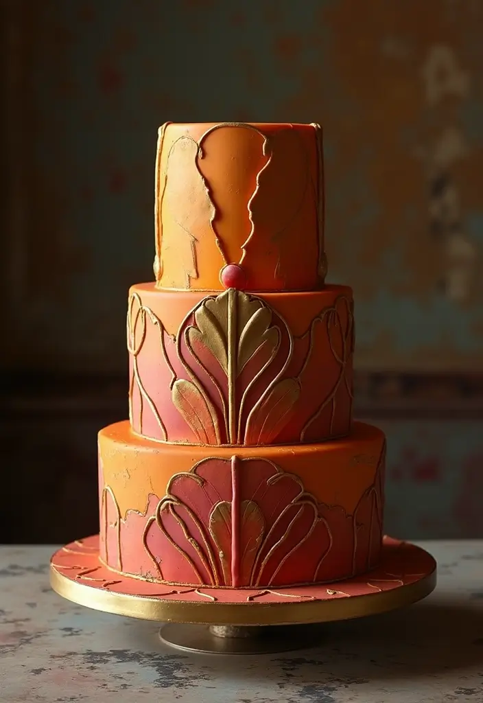 25+ Quince Cake Ideas for a Glamorous Sweet 15 Party 66 25+ Quince Cake Ideas for a Glamorous Sweet 15 Party - 12. Art Deco Glam