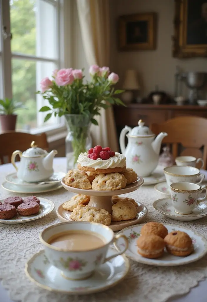 25+ Romantic Date Night Bridal Shower Ideas for Modern Couples - 12. Vintage Tea Party