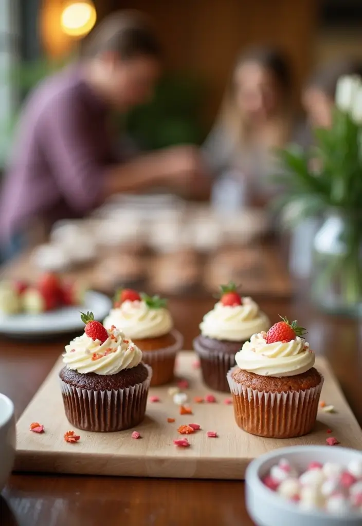 25+ Romantic Date Night Bridal Shower Ideas for Modern Couples - 13. Interactive Dessert Bar