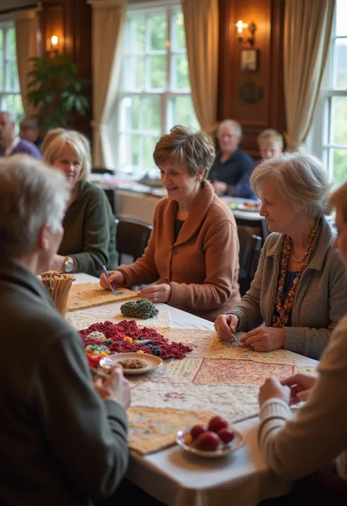 25+ Romantic Date Night Bridal Shower Ideas for Modern Couples - 14. Quilting or Knitting Circle