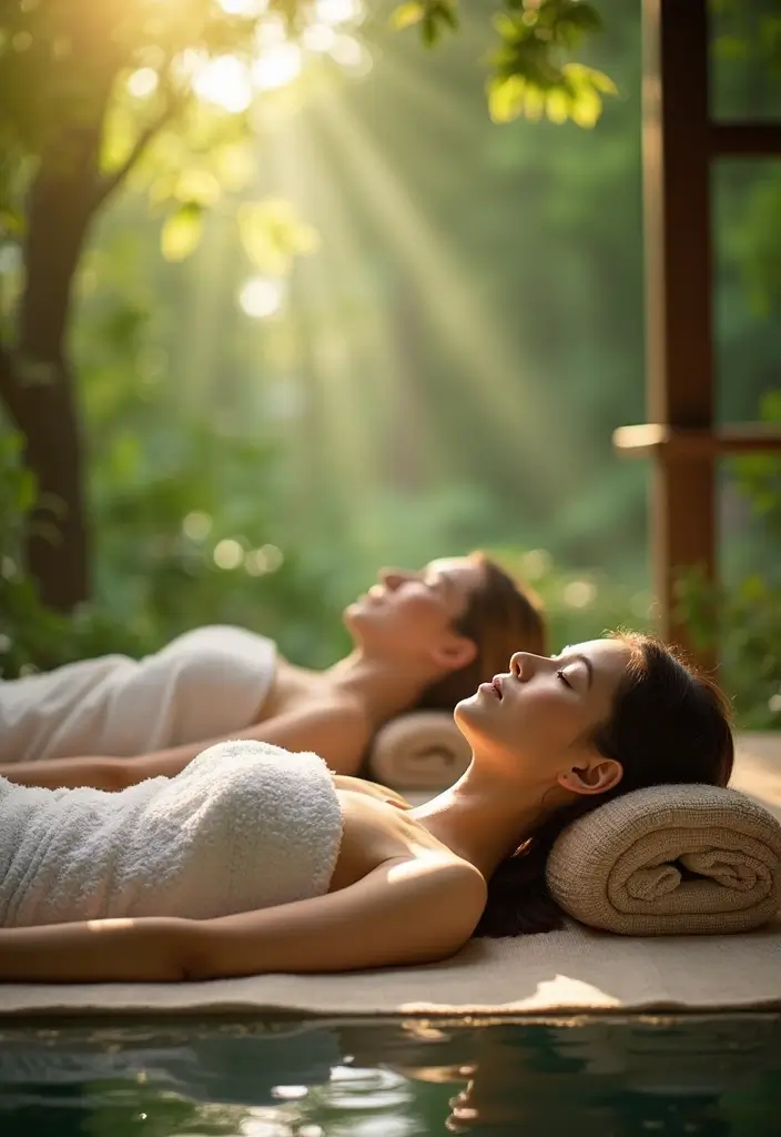 25+ Romantic Date Night Bridal Shower Ideas for Modern Couples - 17. Nature Spa Retreat