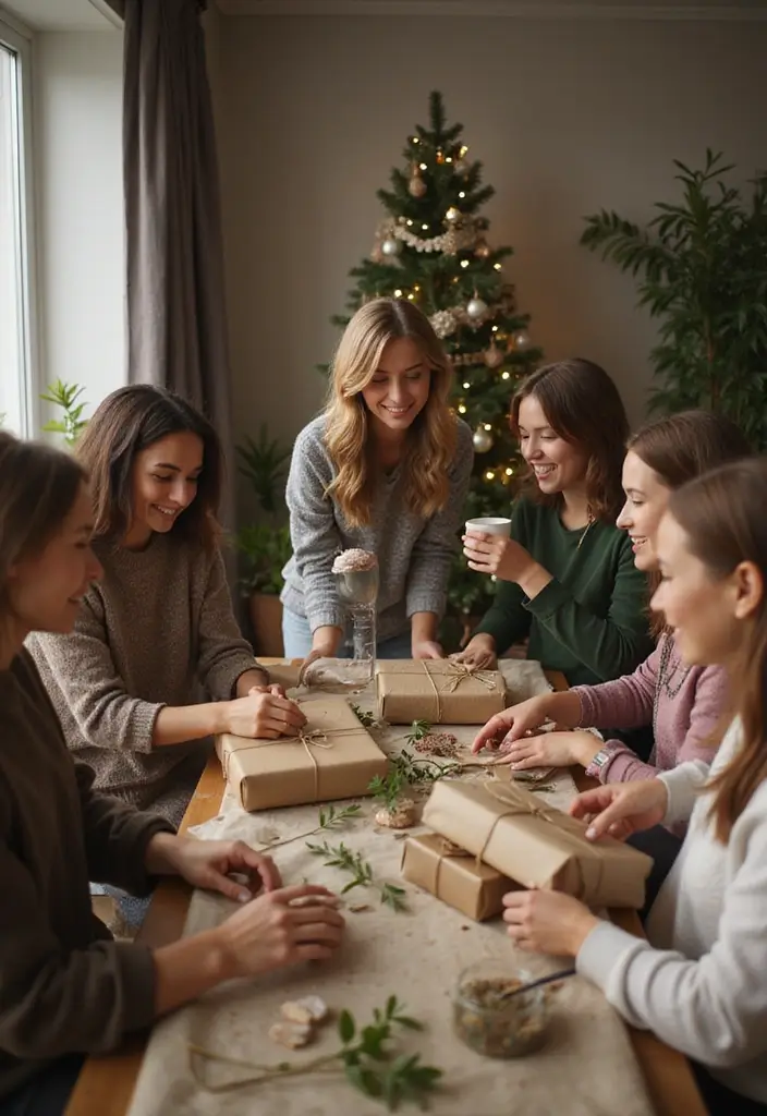 25+ Romantic Date Night Bridal Shower Ideas for Modern Couples - 25. Eco-Friendly Gift Wrapping Party